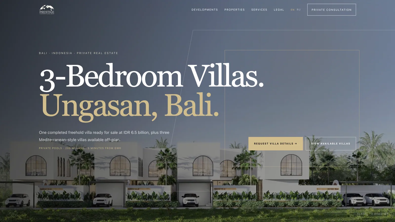 Prestige Investment Global Group website project