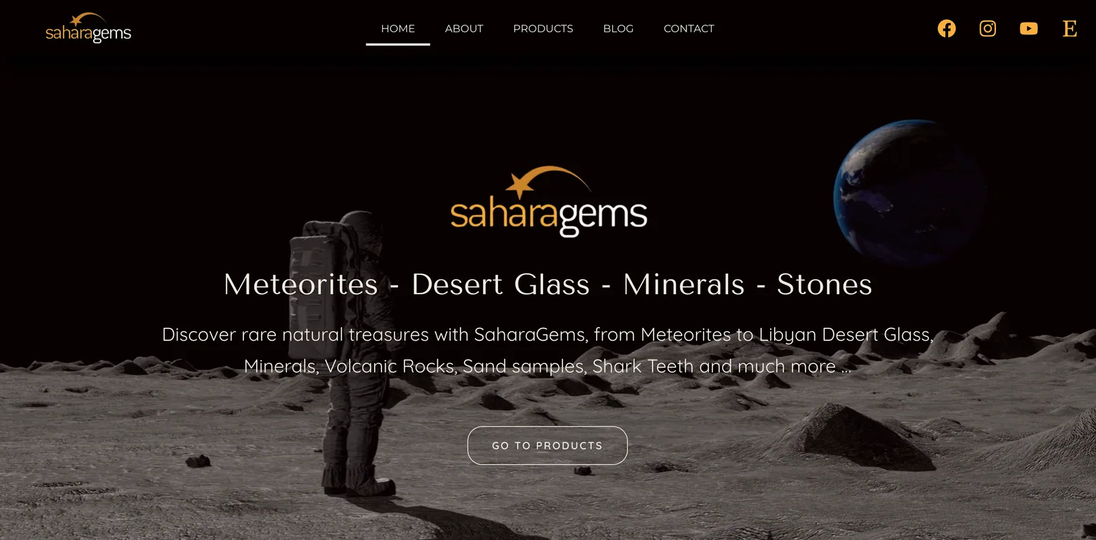 Sahara Gems website project